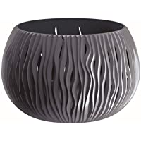 Prosperplast Bowl Sandy de plástico con depósito en Color Antracita- 11 (Alto) (Ancho) x 14-4 (Profundo) cms- Aprox: 14…